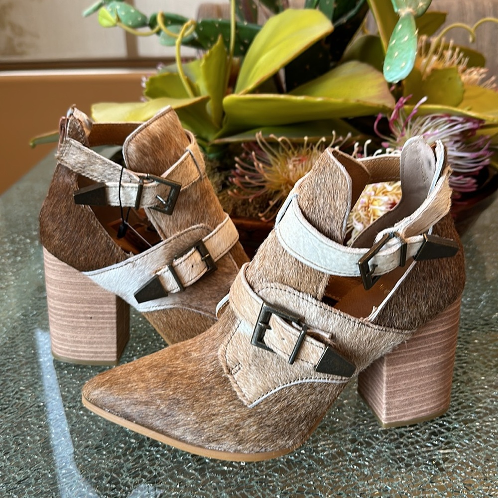 NWT ALCALAS BOOTS 8.5 NATURAL COWHAIR AMAZING! - Picture 7 of 11